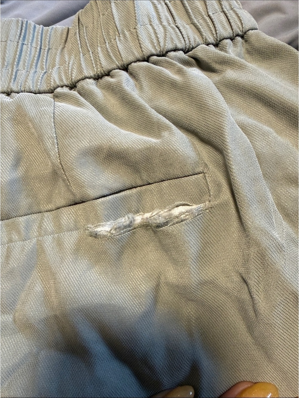 Dynamite Light Sage Green Drawstring Shorts - Picture 3 of 3